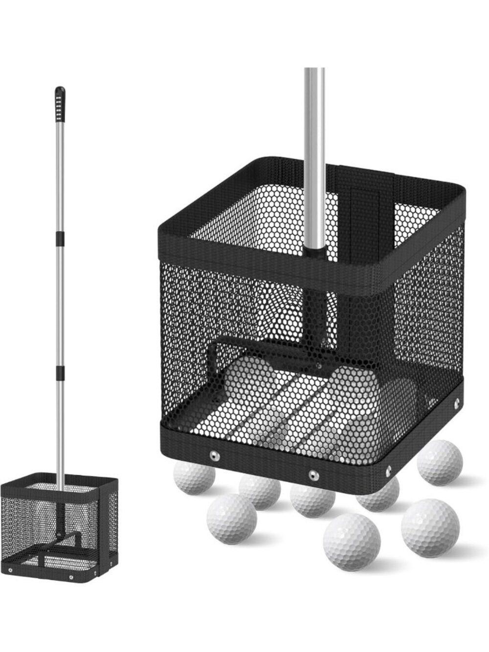 Golf Ball Picker Upper & Retriever - No Bending, Includes Storage Bag, Easy Use